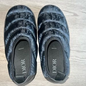 Dior outdoor slippers oblique black